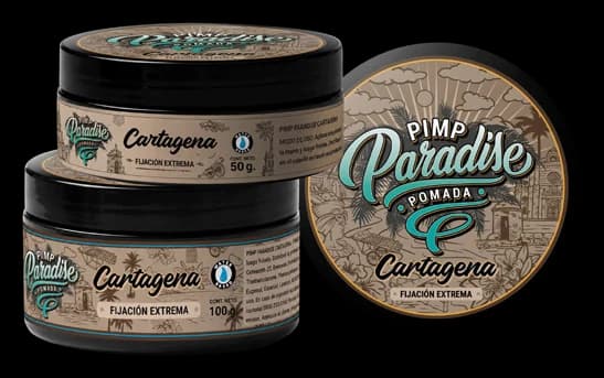 Pomada Cartagena Pimp Paradise, potes de 100 g y 50 g